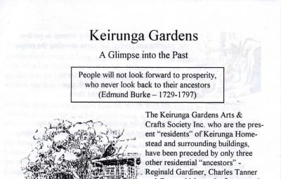 Keirunga Gardens – A Glimpse Into the Past