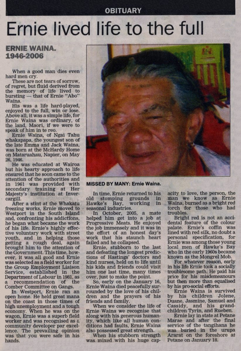 newspaper-article-2006-ernie-lived-life-to-the-full-hawke-s-bay